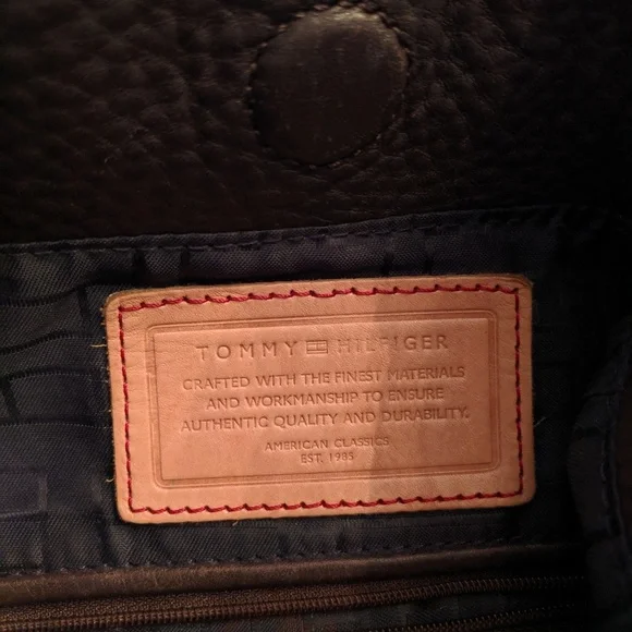 Tommy Hilfiger Brown Leather & Suede Bucket Bag - Picture 8 of 8